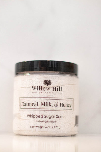 Oatmeal, Milk, and Honey Whipped Sugar Scrub