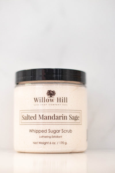 Salted Mandarin Sage Whipped Sugar Scrub