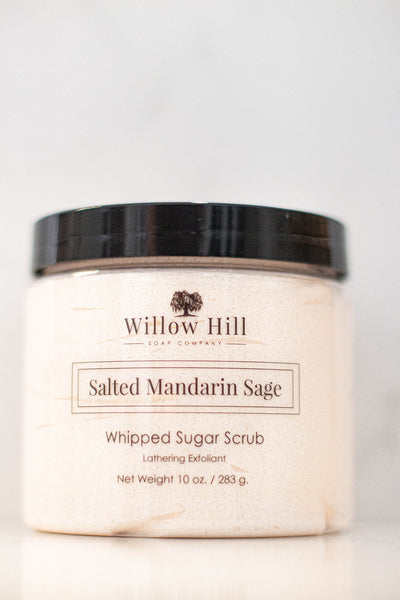 Salted Mandarin Sage Whipped Sugar Scrub