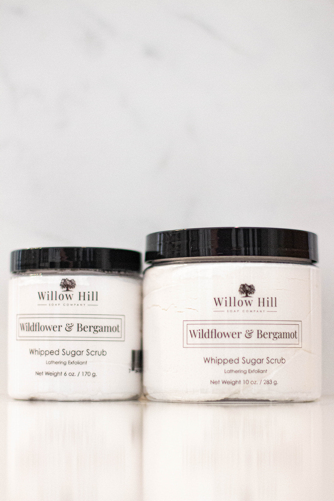 Willow Hill Soap Company Wildflower and Bergamot whipped sugar scrub