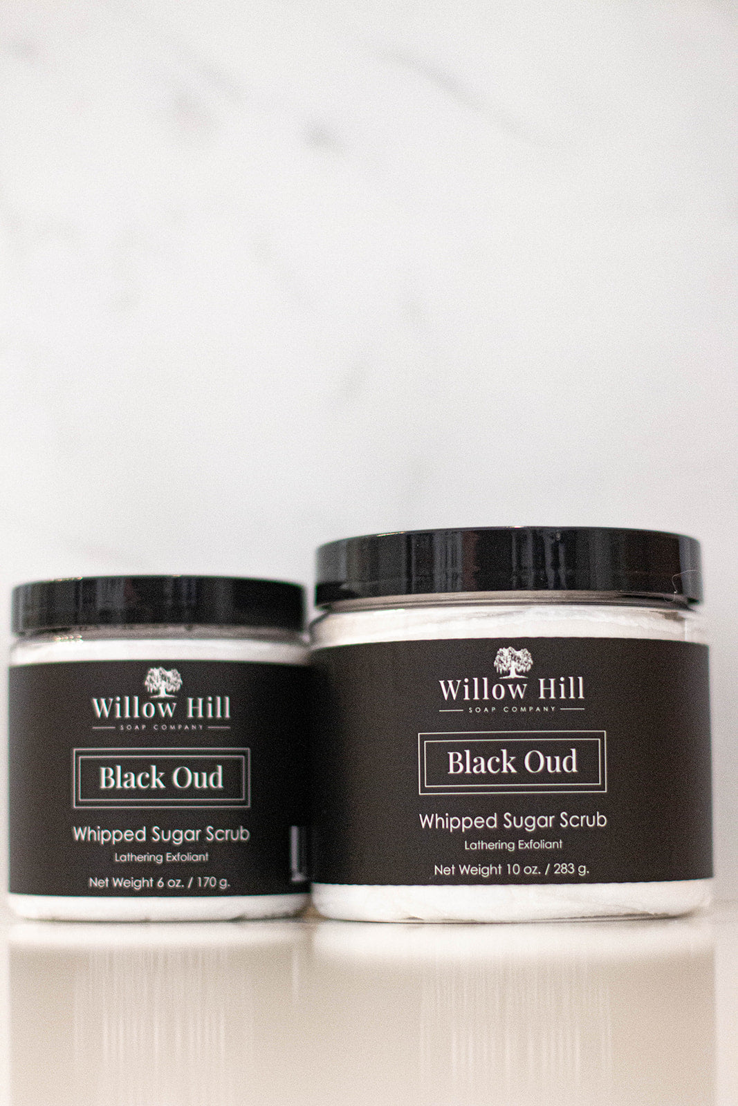 Willow Hill Soap Company Black Oud whipped sugar scrub