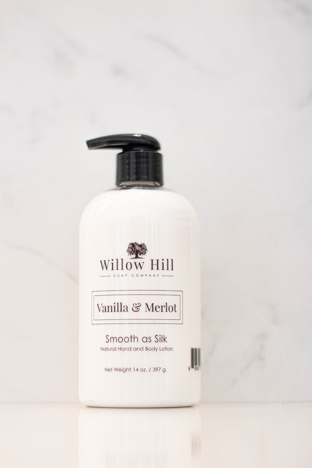 Willow Hill Soap Company Vanilla and Merlot Smooth as Silk lotion 