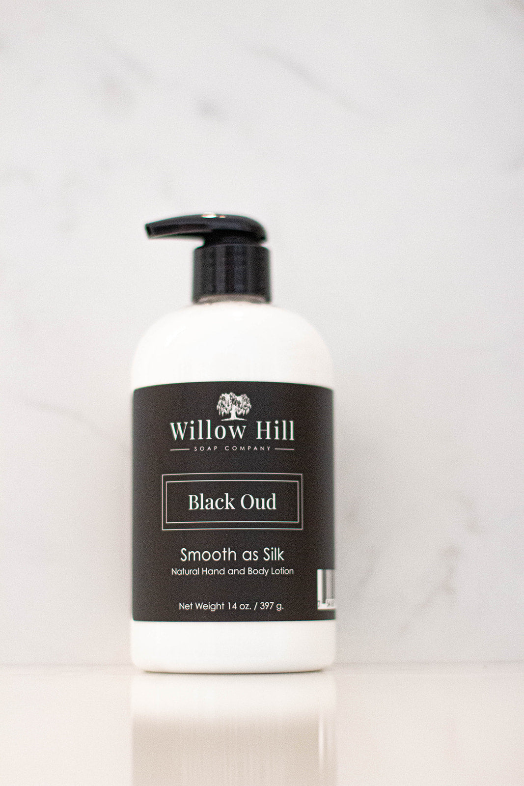 Willow Hill Soap Company Black Oud Smooth as Silk lotion 