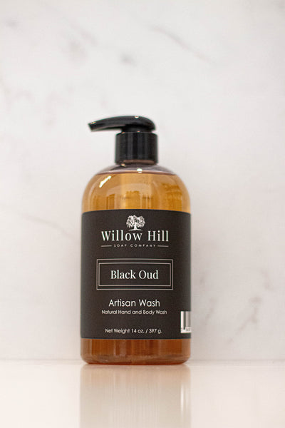 Willow Hill Soap Company Black Oud hand and body wash 