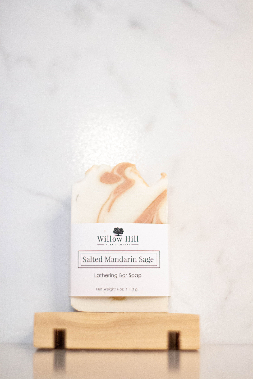 Willow Hill Soap Company Salted Mandarin Sage bar soap