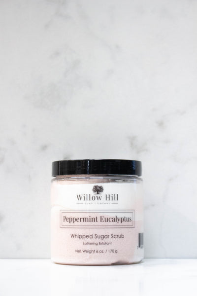 Peppermint Eucalyptus Whipped Sugar Scrub