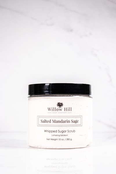 Salted Mandarin Sage Whipped Sugar Scrub