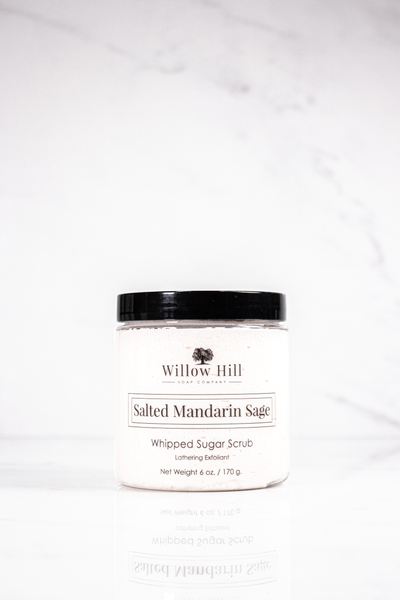 Salted Mandarin Sage Whipped Sugar Scrub