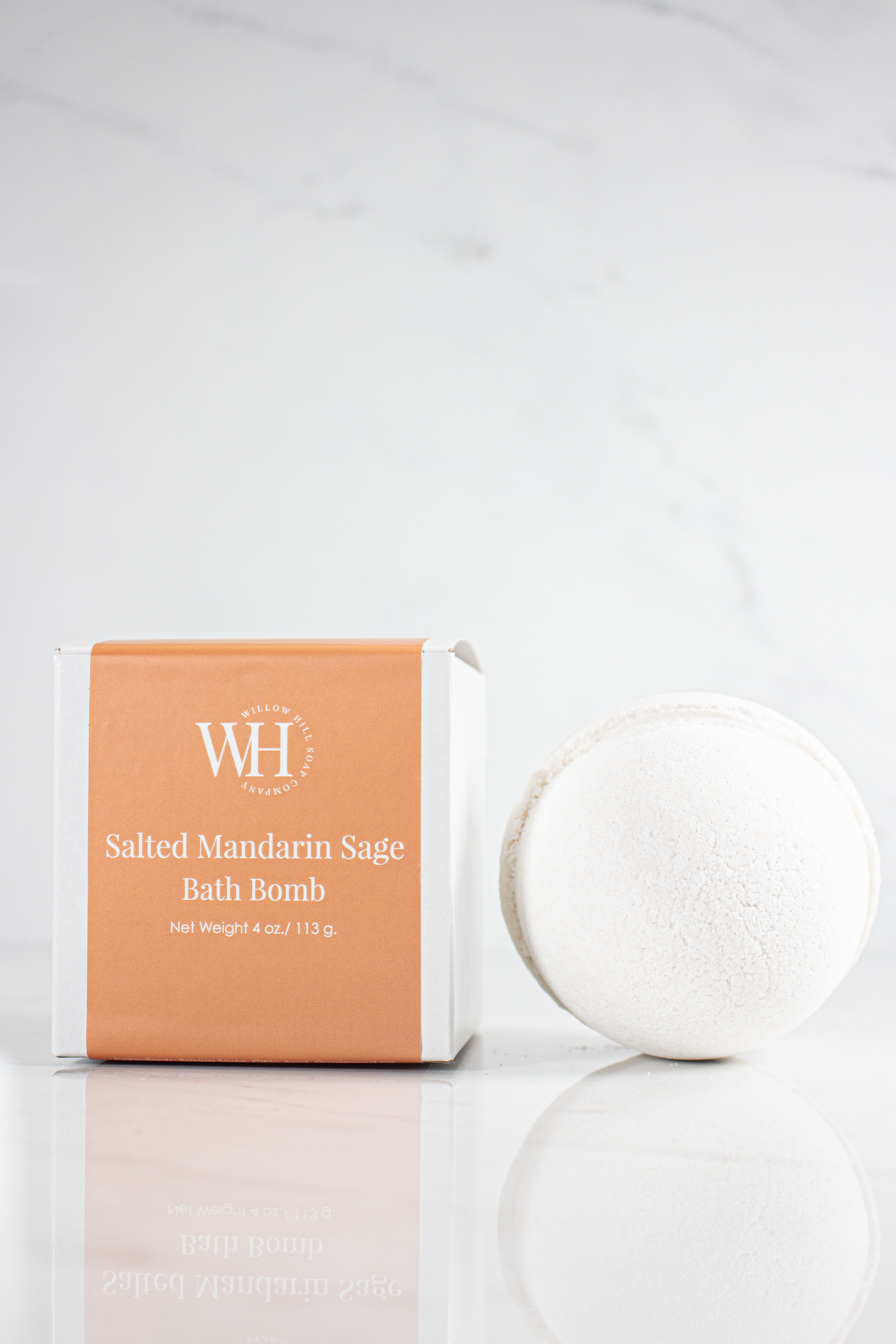 Salted Mandarin Sage Bath Bomb