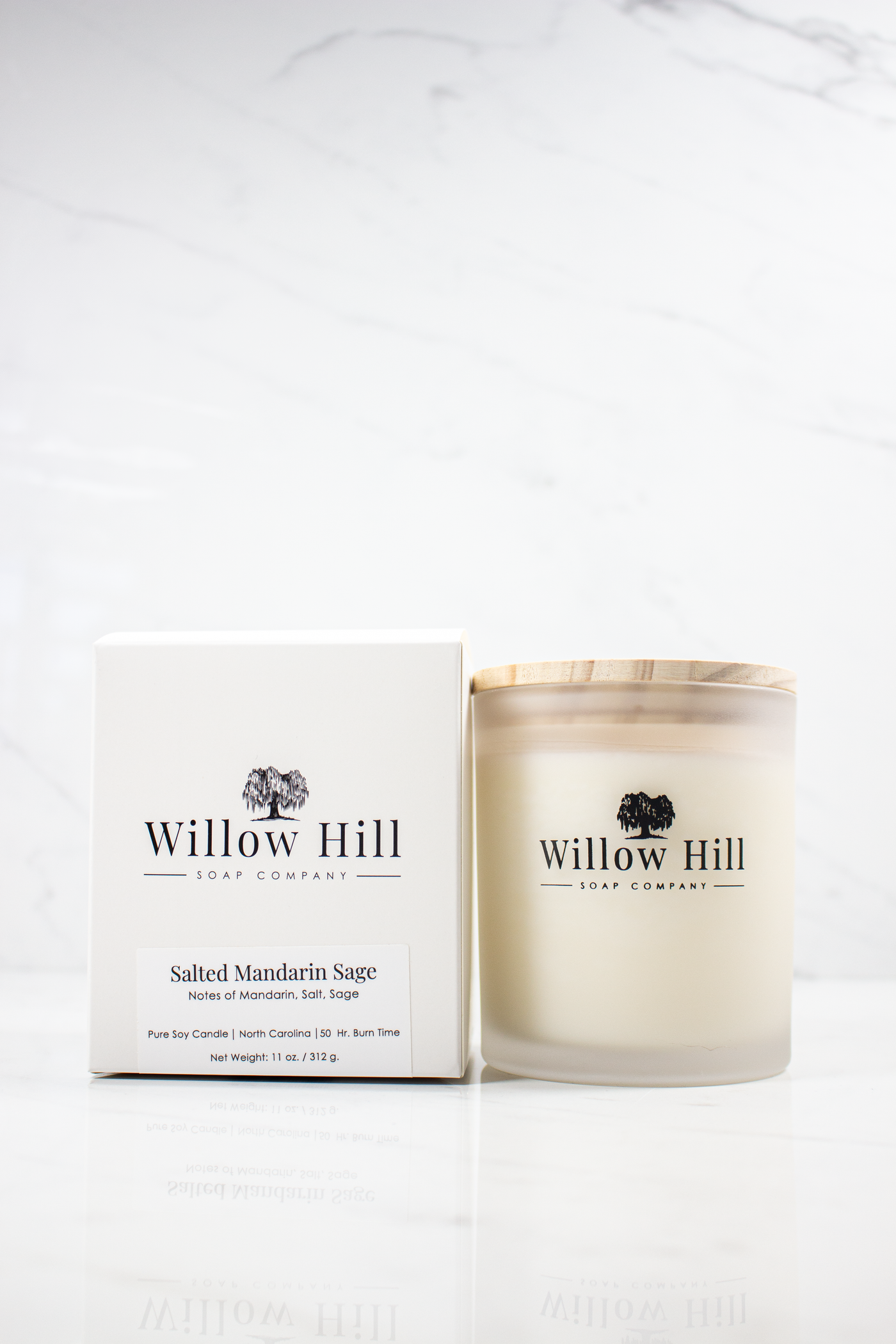 Salted Mandarin Sage Soy Candle