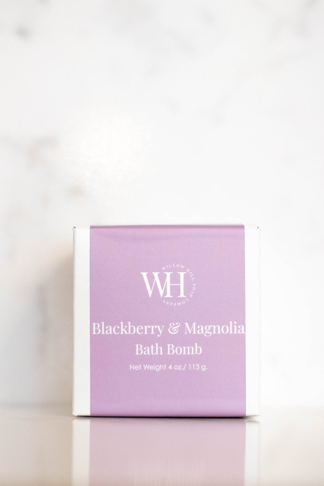 Blackberry and Magnolia bath bomb by Willow Hill Soap Company