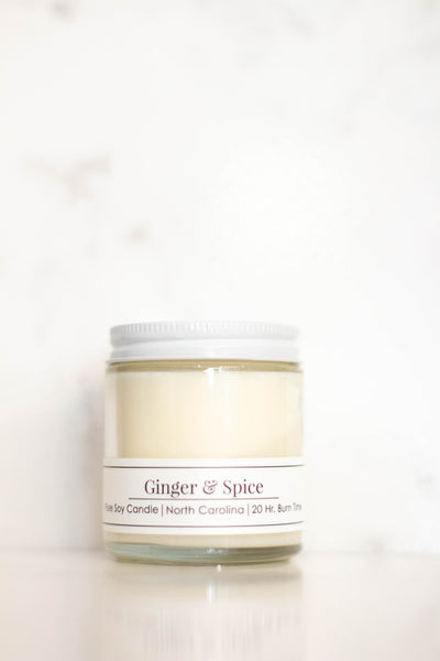 Willow Hill Soap Company Ginger and Spice 4 oz soy candle 