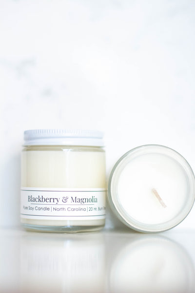 Blackberry & Magnolia 4 oz Soy Candle