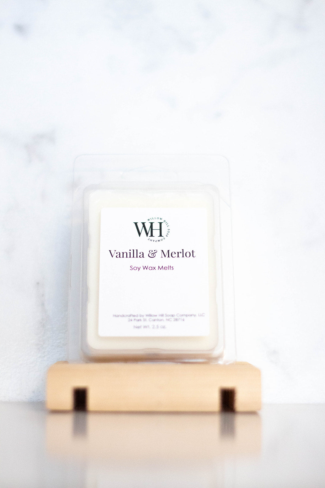 Willow Hill Soap Company Vanilla and Merlot soy wax melt