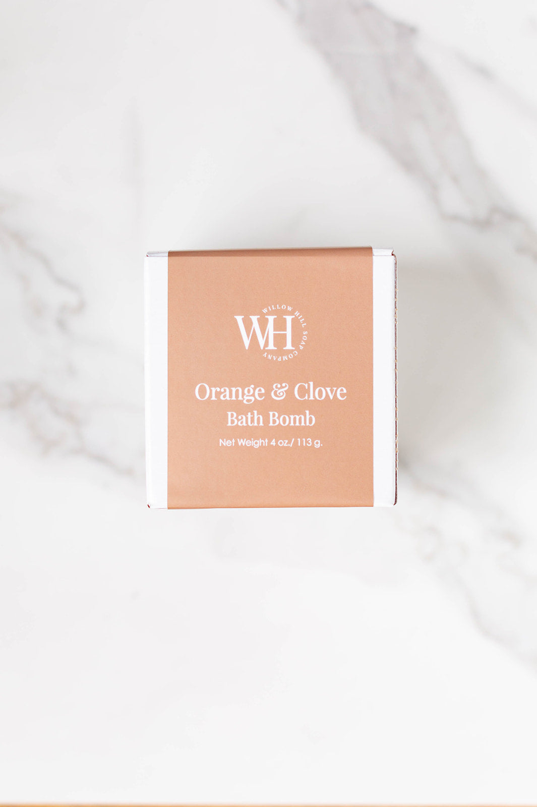 Orange and Clove bath bomb by Willow Hill Soap Company