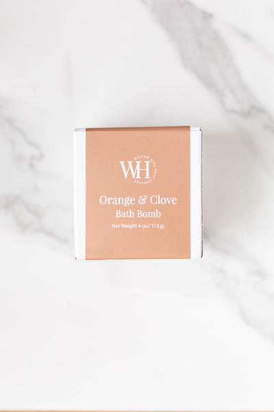 Orange and Clove bath bomb by Willow Hill Soap Company